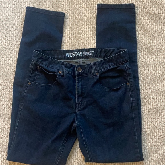 West 49 Dark Wash Skinny Jeans Size 30 - Picture 1 of 6